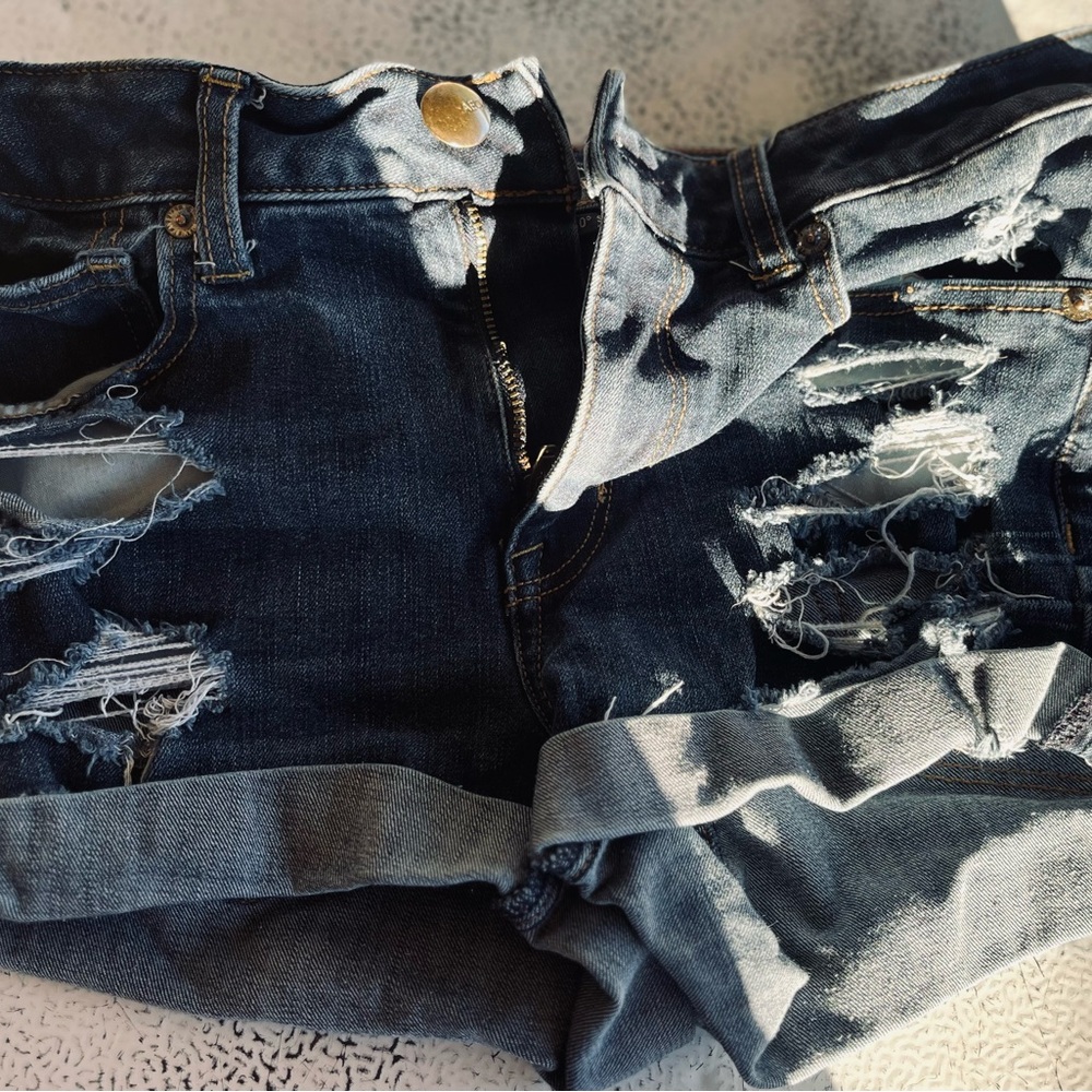 American Eagle Outfitters Dark Blue Jean Shorts